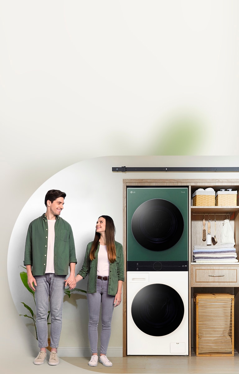 Lg new store stackable washer dryer